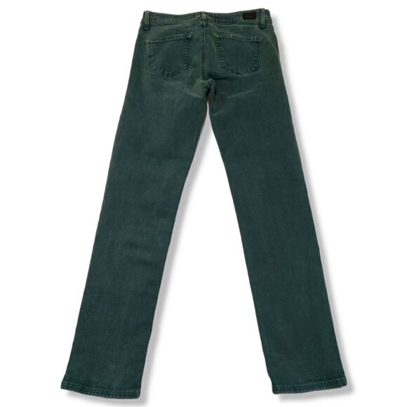 Paige Jeans Size 28 Skyline Ankle Peg Skinny Jeans Stretch Faded Green Fading - Picture 2 of 7